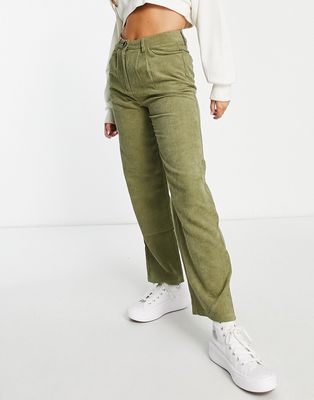 Urban Threads corduroy pants in lime-Green