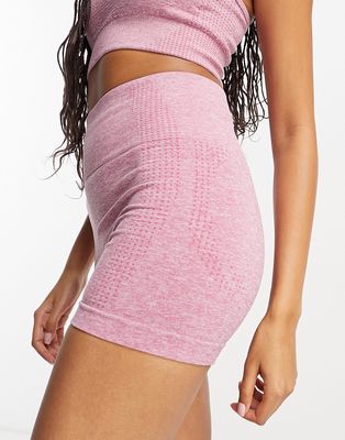 Urban Threads seamless legging shorts in pink