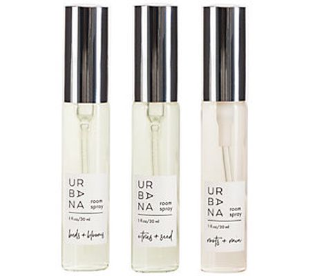 Urbana Home Fragrance Spray Collection Set of 3