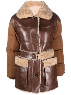 Urbancode reversible buttoned padded coat - Brown