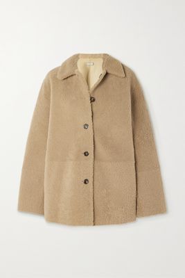 UTZON - Jung Reversible Shearling And Leather Coat - Neutrals