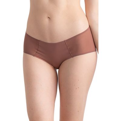 Uwila Warrior Happy Seams Mesh Trim Briefs in Toffee 