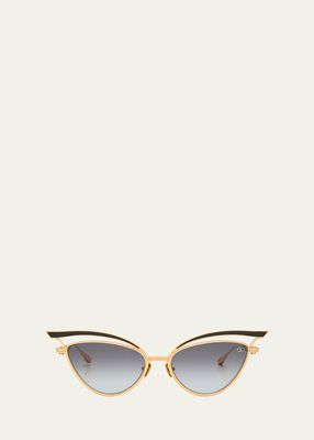 V-Glassliner Titanium Cat-Eye Sunglasses