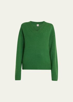 V-Neck Wool-Cashmere Sweater