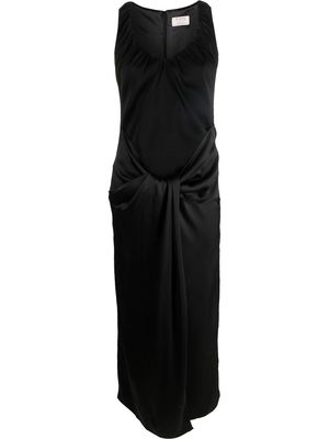 V:PM ATELIER knot-detail sleeveless dress - Black