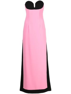V:PM ATELIER Opal colourblock gown - Pink