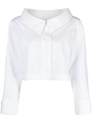 V:PM ATELIER Yuna crop shirt - White