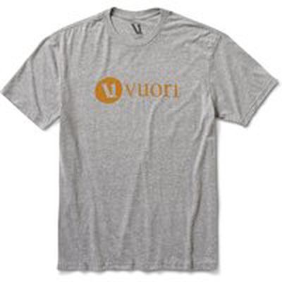 V1 Vuori Wordmark Logo T-Shirt | Heather Grey/Flax