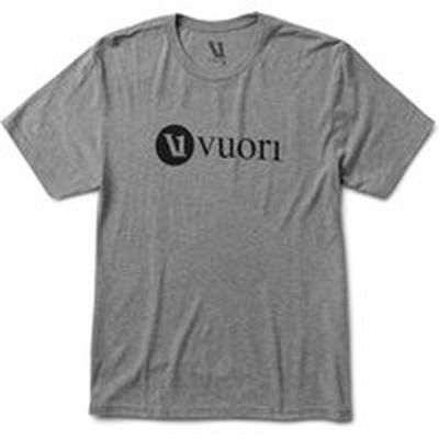 V1 Vuori Wordmark Logo T-Shirt | Heather Grey