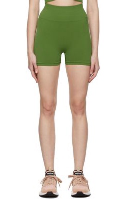VAARA Green Technical Knit Crop Shorts
