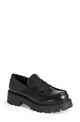 Vagabond Shoemakers Cosmo 2.0 Platform Penny Loafer in Black