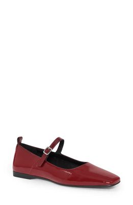Vagabond Shoemakers Delia Mary Jane Flat in Dark Red