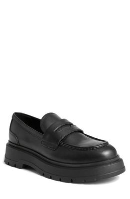 Vagabond Shoemakers Jeff Lug Penny Loafer in Black