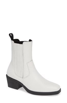 Vagabond Shoemakers Simone Tall Chelsea Bootie in White Leather