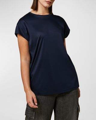 Vaglie Short-Sleeve Cotton Jersey Top