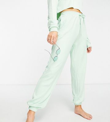 VAI21 ribbed sweatpants in mint green - part of a set