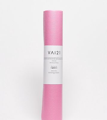 VAI21 sports club logo yoga mat in pink