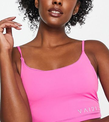 VAI21 strappy crop top in pink - part of a set