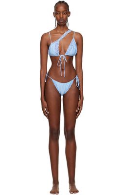 VAILLANT SSENSE Exclusive Blue Asymmetric Bikini