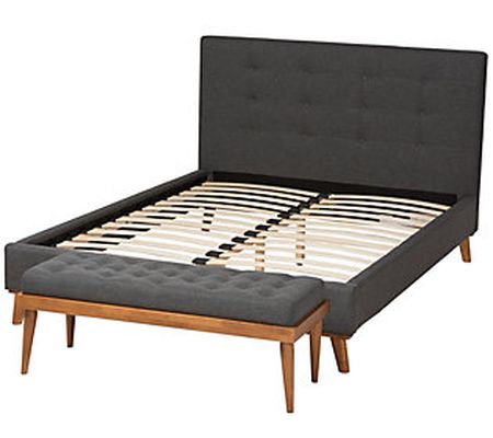 Valencia Fabric Queen Size 2-Piece Bedroom Set