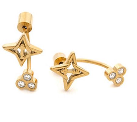 Valencia Key Guiding Star Ear Jacket Earrings