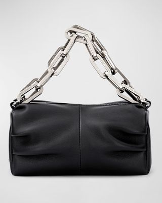 Valentina Mini Leather Chain Shoulder Bag