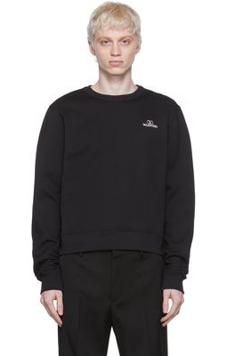 Valentino Black Cotton Sweatshirt