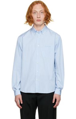 Valentino Blue Striped Shirt