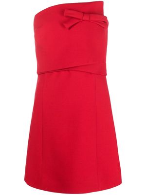 Valentino bow-detail minidress - Red