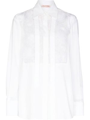 Valentino daisy applique shirt - White