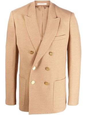 Valentino double-breasted wool blazer - Neutrals