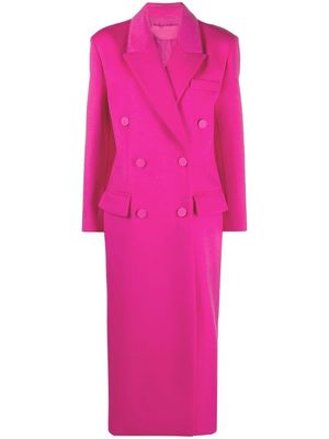 Valentino double-breasted wool coat - Pink