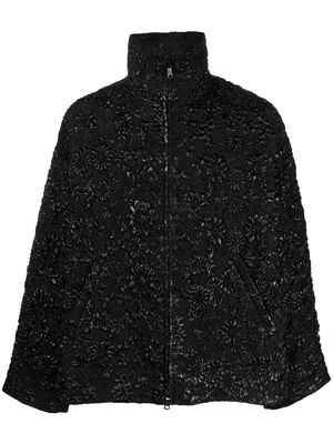 Valentino floral-jacquard brocade-effect jacket - Black