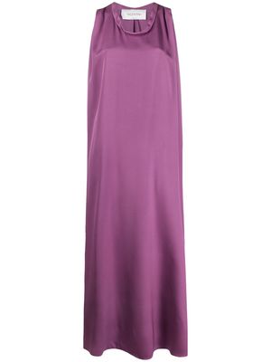 Valentino Garavani ankle-length silk dress - Purple