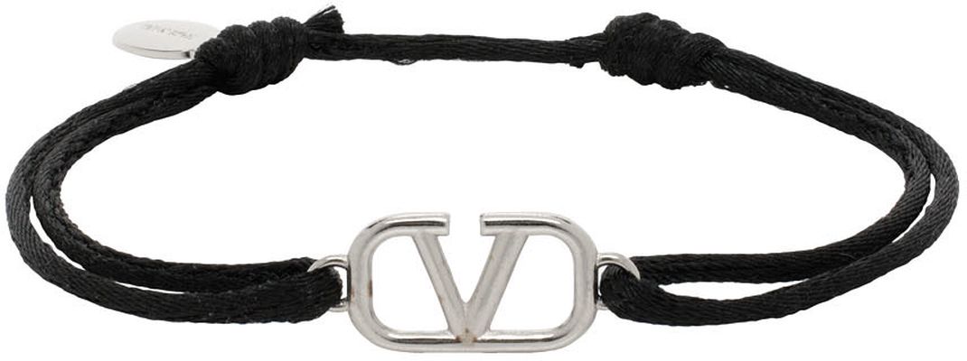 Valentino Garavani Black VLogo Signature Bracelet