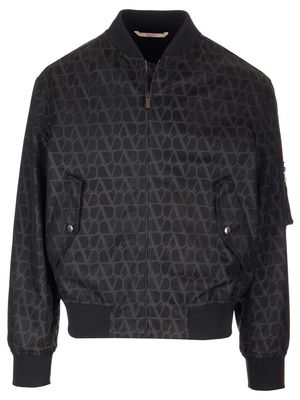 Valentino Garavani Bomber Jacket With Toile Iconographe Print