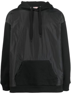 Valentino Garavani contrast-panel hoodie - Black