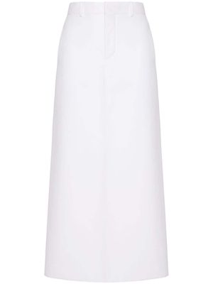 Valentino Garavani cotton midi skirt - White