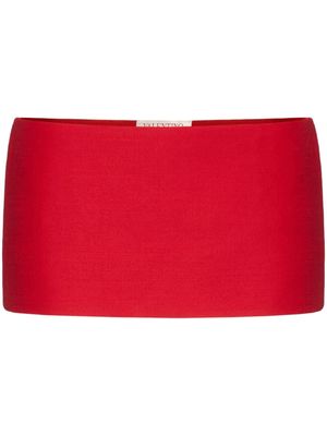 Valentino Garavani Crepe Couture high-waisted mini skirt - Red