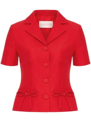 Valentino Garavani Crepe Couture short-sleeve blazer - Red