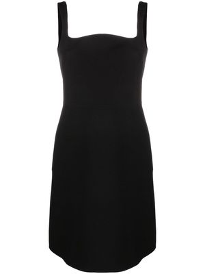 Valentino Garavani curved sleeveless dress - Black