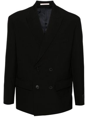 Valentino Garavani double-breasted wool blazer - Black