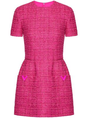 Valentino Garavani glaze tweed minidress - Pink