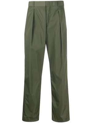 Valentino Garavani high-waisted straight-leg trousers - Green