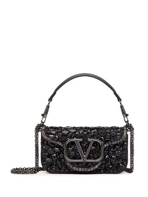 Valentino Garavani Locò embellished shoulder bag - Black