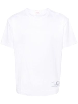 Valentino Garavani logo-patch cotton T-shirt - White