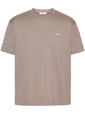 Valentino Garavani logo-print cotton T-shirt - Brown