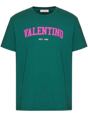 Valentino Garavani logo-print cotton T-shirt - Green