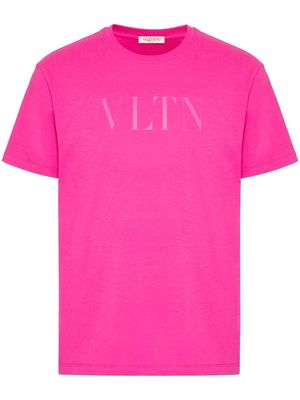 Valentino Garavani logo print cotton T-shirt - Pink