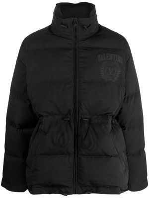 Valentino Garavani logo-print padded jacket - Black